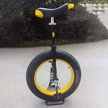 QU-AX一輪車20インチ黒/黄色　一輪車 黒と黄色 太いタイヤ QU-AX一輪車20インチ黒/黄色一輪車 黒と黄色 太いタイヤ